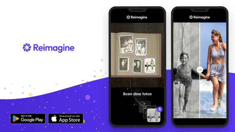 Reimagine-appen: Den bedste løsning til scanning og forbedring af familiefotos